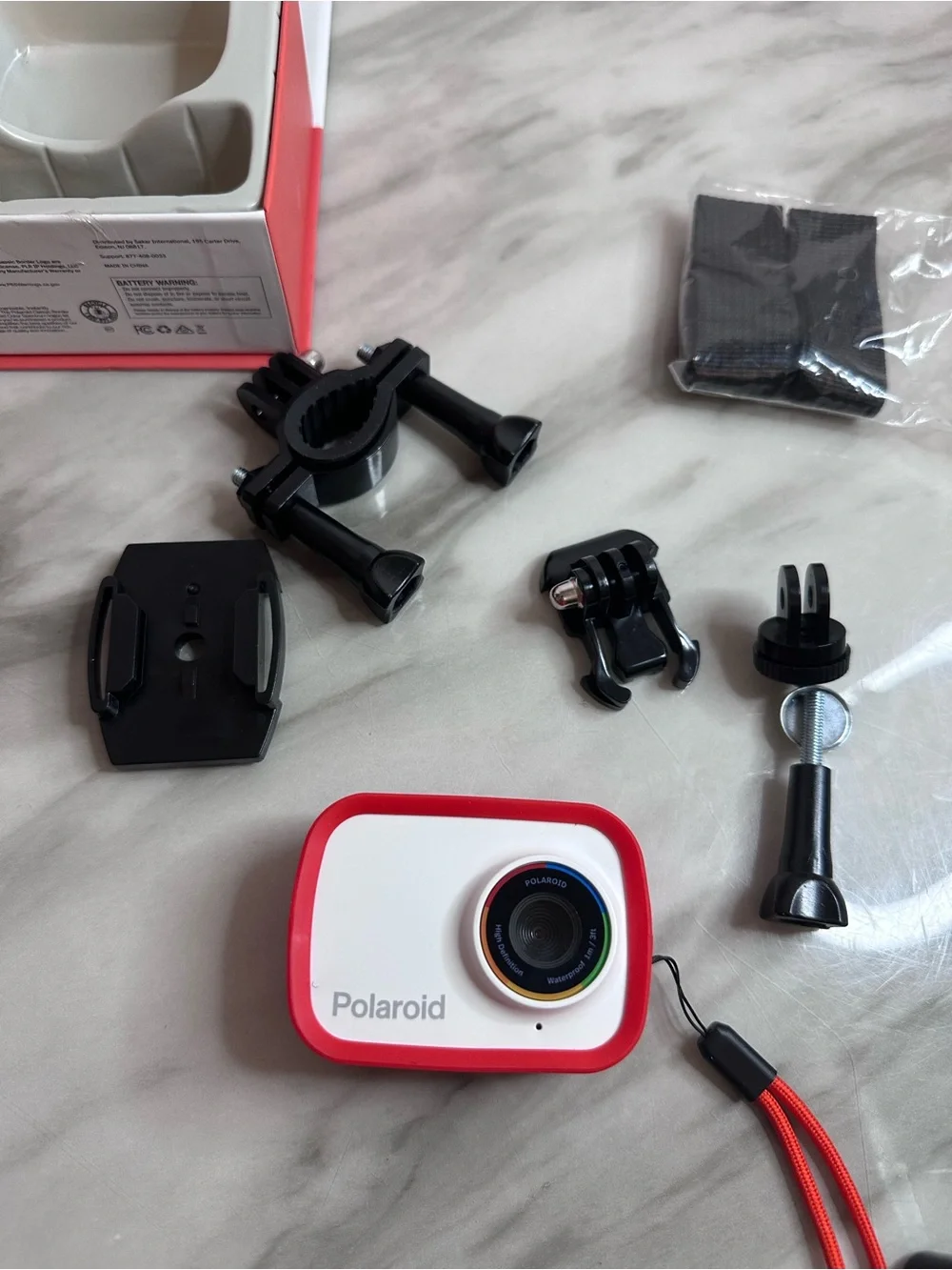 Polaroid Red and White Digital Action Camera
